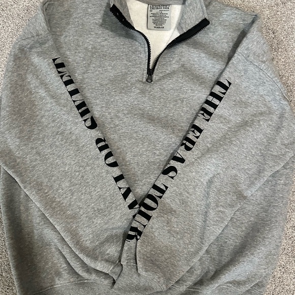 Taylor Swift Gray Graphic quarter zip official merchandise - Picture 2 of 5